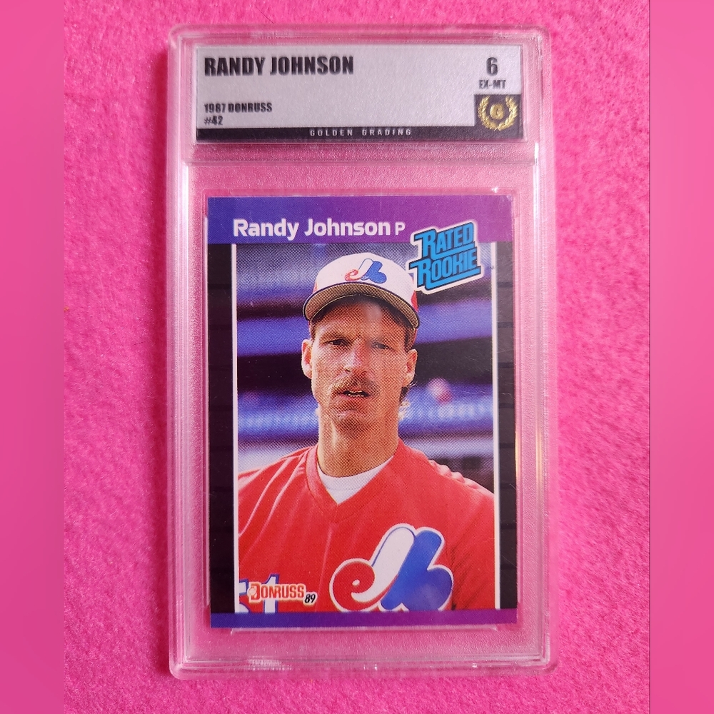Trading Card, Rated Rookie, Randy Johnson Baseball Pitcher - Picture 1 of 2
